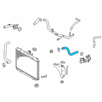 OEM 2017 Toyota Sienna Upper Hose Diagram - 16571-0P400