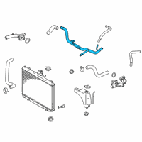 OEM 2017 Toyota Sienna Cross Over Pipe Diagram - 16322-0P030