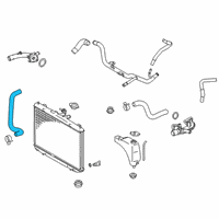 OEM Toyota Sienna Lower Hose Diagram - 16572-0P400