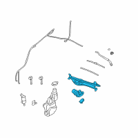 OEM Cadillac Module Asm-Windshield Wiper System Diagram - 25797171