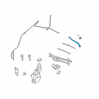 OEM 2006 Cadillac SRX Arm Asm, Windshield Wiper Diagram - 88958239