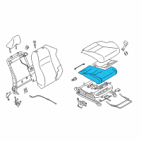 OEM 2017 Toyota 86 Seat Cushion Pad Diagram - SU003-04383