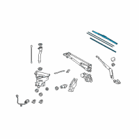 OEM Lexus GX460 Front Wiper Blade, Right Diagram - 85212-53081