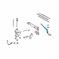 OEM 2020 Toyota 4Runner Wiper Arm Diagram - 85221-35160