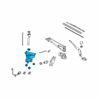 OEM 2018 Toyota 4Runner Washer Reservoir Diagram - 85315-60390