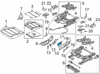 OEM Ford Bronco Slide Knob Diagram - KB5Z-14A701-AG