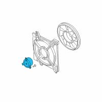 OEM Hyundai Tiburon Motor-Radiator Cooling Fan Diagram - 25386-2C600