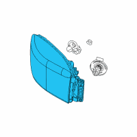 OEM 2011 Ram 3500 Headlamp-Headlamp Park And Turn Diagram - 68001484AI