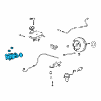 OEM 2017 Chevrolet Impala Cylinder Kit-Brake Master Diagram - 23176885