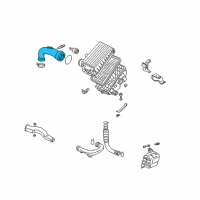 OEM Honda Insight Tube, Air Flow Diagram - 17228-PHM-000