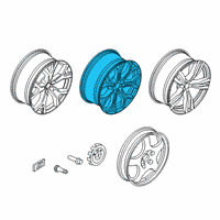 OEM BMW X7 Light Alloy Rim Ferricgrey Diagram - 36-11-6-885-142