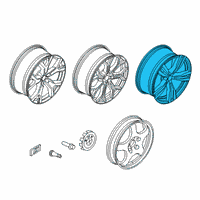 OEM BMW X7 Disk Wheel, Light Alloy, In Diagram - 36-11-8-074-220