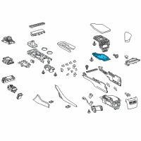 OEM 2015 Lexus RC F Lock Sub-Assembly, Console Diagram - 58908-24020