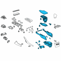 OEM 2022 Lexus RC F Box Assembly, Console Diagram - 58810-24201-C1