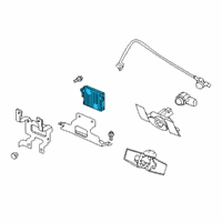 OEM 2019 Infiniti QX50 Distance Sensor Assembly Diagram - 28438-5NA0B