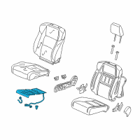 OEM 2016 Acura RDX Heater, Right Front Seat Cushion Diagram - 81134-TX6-A41