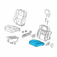 OEM 2015 Acura ILX Pad, Right Front Seat Cushion Diagram - 81137-TX6-A01
