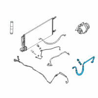 OEM 2005 Buick Terraza Hose Asm-A/C Compressor Diagram - 15125778