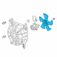 OEM Honda Prelude Fan, Cooling (Denso) Diagram - 19020-PT0-003