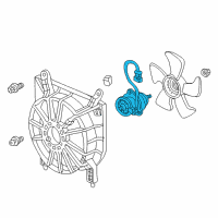 OEM 2009 Honda S2000 Motor, Cooling Fan Diagram - 19030-PCX-003