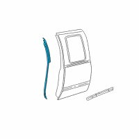 OEM 2009 GMC Sierra 3500 HD Front Weatherstrip Diagram - 25862440