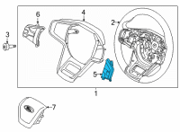 OEM 2022 Ford Bronco SWITCH ASY - CONTROL Diagram - M2DZ-9C888-DA