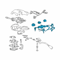 OEM 2001 Honda CR-V Lock Assy., Steering Diagram - 35100-S10-A04