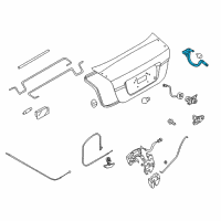 OEM 2008 Chevrolet Aveo Hinge Diagram - 96649230