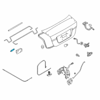 OEM 2010 Chevrolet Aveo5 Trunk Lamp Assembly Diagram - 94535591