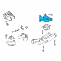 OEM Dodge Bracket-Transmission Mount Diagram - 5038752AA