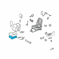 OEM 2013 Toyota Highlander Seat Cushion Pad Diagram - 71512-0E100