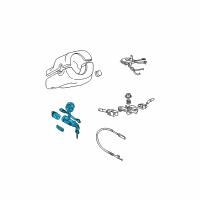 OEM 2002 Hyundai Elantra Lock Assembly-Steering & Ignition Diagram - 81900-2DA20