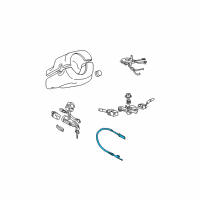 OEM 2004 Hyundai Elantra Cable Assembly-Key INTERMEDIATED Lock Diagram - 81940-2D000