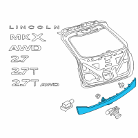 OEM Lincoln Reflector Panel Diagram - FA1Z-13A565-B