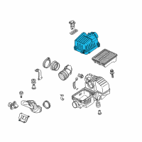 OEM Honda Insight Cover, Air Cleaner Diagram - 17210-RBJ-000