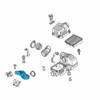 OEM Honda Insight Tube, Air Inlet Diagram - 17243-RBJ-000