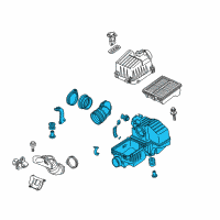 OEM 2013 Honda Insight Case Set, Air Cleaner Diagram - 17201-RBJ-000
