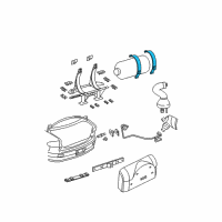 OEM 2001 Chevrolet Cavalier Strap-Cng Tank Diagram - 52369809