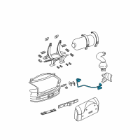 OEM 2000 Chevrolet Cavalier Filler Pipe Diagram - 52370316