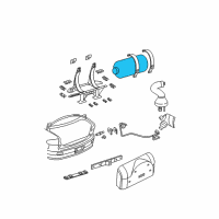 OEM 2001 Chevrolet Cavalier Tank Asm-Cng Diagram - 52369193