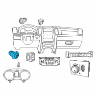 OEM 2013 Jeep Grand Cherokee Switch-Fuel Door Diagram - 56046235AA