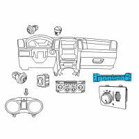 OEM 2012 Dodge Durango Switch-Instrument Panel Diagram - 56046598AB