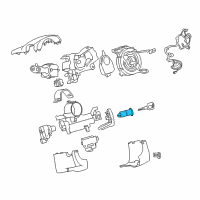 OEM Chevrolet Traverse Ignition Cylinder Diagram - 15871577