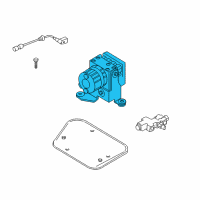 OEM 2004 Jeep Wrangler Anti-Lock Brake Control Unit Diagram - 52128487AA