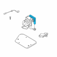 OEM 2001 Jeep Wrangler Anti-Lock Brake System Module Diagram - 5073793AA