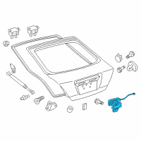 OEM 2013 Scion tC Lock Assembly Diagram - 69350-21121