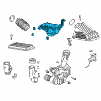 OEM 2007 Honda Accord Case Set, Air Cleaner Diagram - 17244-RCA-S00