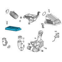 OEM 2006 Honda Accord Element Assembly, Air Cleaner Diagram - 17220-RCA-A00