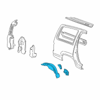 OEM 1997 Mercury Mountaineer Wheelhouse Diagram - F87Z7827887AA