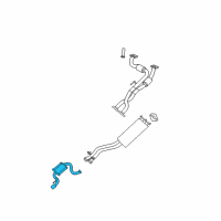 OEM 2008 Jeep Grand Cherokee Resonator-Exhaust Diagram - 5181383AC